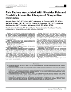 Risk Factors Associated With Shoulder Pain and Swimmers