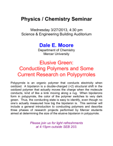 Physics / Chemistry Seminar  Dale E. Moore Elusive Green: