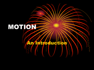 MOTION An Introduction