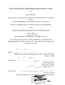 Local  Search  For  Optimizing  Instruction Cache