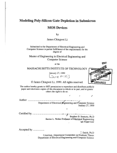 Modeling  Poly-Silicon  Gate Depletion  in Submicron by