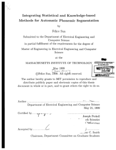 Integrating Statistical  and  Knowledge-based Felice  Sun