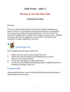 CASE STUDY – UNIT 3  Teaching Instructions