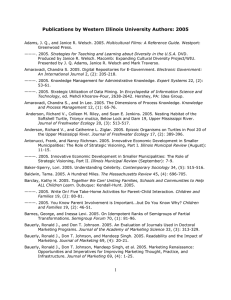 Publications by Western Illinois University Authors: 2005