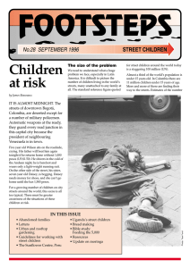 FOOTSTEPS Children STREET CHILDREN No.28  SEPTEMBER 1996