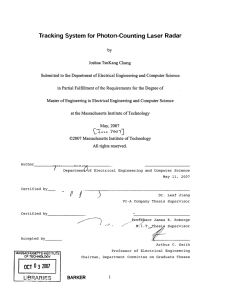 Tracking  System  for Photon-Counting  Laser  Radar