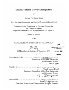 Template  Based  Gesture  Recognition