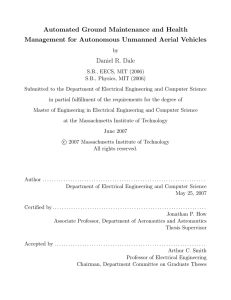 Automated Ground Maintenance and Health Management for Autonomous Unmanned Aerial Vehicles