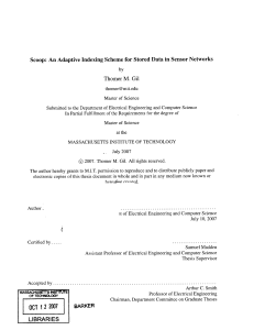 Scoop:  An Adaptive  Indexing  Scheme  for ... Thomer  M.  Gil