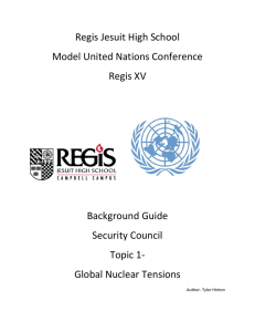 Regis Jesuit High School  Model United Nations Conference  Regis XV   