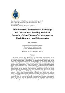 Gen. Math. Notes, Vol. 12, No. 1, September 2012, pp.... ISSN 2219-7184; Copyright © ICSRS Publication, 2012