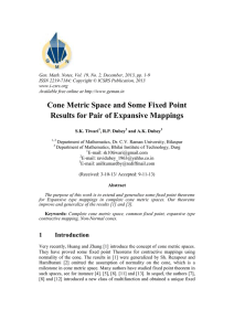 Gen. Math. Notes, Vol. 19, No. 2, December, 2013, pp.... ISSN 2219-7184; Copyright © ICSRS Publication, 2013