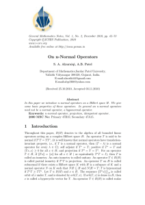 General Mathematics Notes, Vol. 1, No. 2, December 2010, pp.... Copyright °ICSRS Publication, 2010 www.i-csrs.org