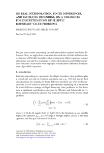 ON REAL INTERPOLATION, FINITE DIFFERENCES, AND ESTIMATES DEPENDING ON A PARAMETER