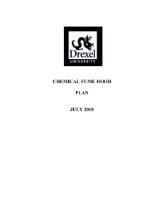 CHEMICAL FUME HOOD PLAN JULY 2010