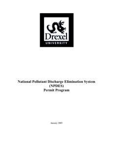 National Pollutant Discharge Elimination System (NPDES) Permit Program