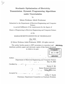 Transmission: Dynamic  Programming  Algorithms under  Uncertainties A~~9
