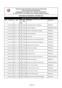 Yashwantrao Chavan Maharashtra Open University, Nashik, India