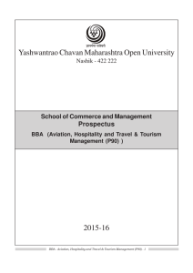 Yashwantrao Chavan Maharashtra Open University 2015-16 Prospectus School of Commerce and Management