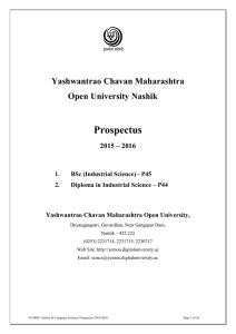 Prospectus Yashwantrao Chavan Maharashtra Open University Nashik