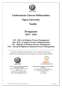 Prospectus Yashwantrao Chavan Maharashtra Open University