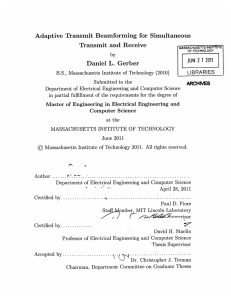 Adaptive  Transmit Beamforming  for  Simultaneous JUN