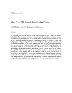 A Low Power Wide Dynamic Range Envelope Detector