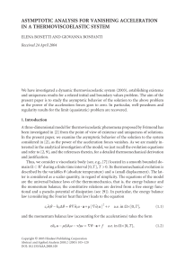 ASYMPTOTIC ANALYSIS FOR VANISHING ACCELERATION IN A THERMOVISCOELASTIC SYSTEM