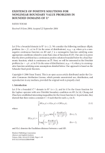 EXISTENCE OF POSITIVE SOLUTIONS FOR NONLINEAR BOUNDARY VALUE PROBLEMS IN R