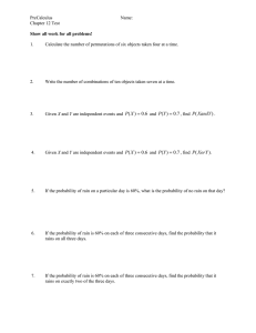 PreCalculus  Name: Chapter 12 Test