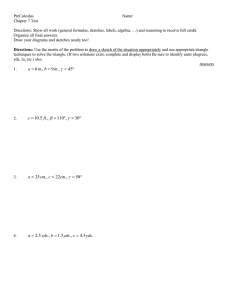 PreCalculus  Name: Chapter 7 Test