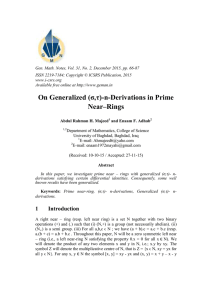 Gen. Math. Notes, Vol. 31, No. 2, December 2015, pp.... ISSN 2219-7184; Copyright © ICSRS Publication, 2015