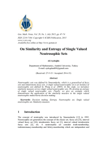 Gen. Math. Notes, Vol. 29, No. 1, July 2015, pp.... ISSN 2219-7184; Copyright © ICSRS Publication, 2015