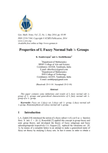 Gen. Math. Notes, Vol. 22, No. 1, May 2014, pp.... ISSN 2219-7184; Copyright © ICSRS Publication, 2014