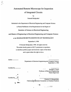 Automated Remote  Microscope  for Inspection of Integrated Circuits