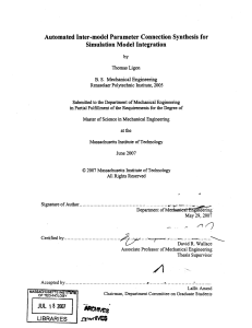 Automated Inter-model  Parameter Connection  Synthesis  for