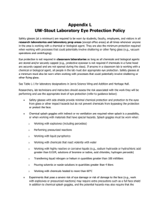Appendix L UW-Stout Laboratory Eye Protection Policy