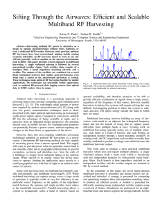 Sifting Through the Airwaves: Efﬁcient and Scalable Multiband RF Harvesting
