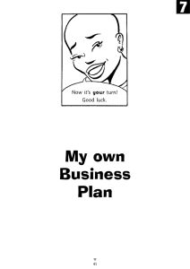 My own Business Plan 7