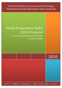 2010  Detail Programme Rules (2010 Pattern)
