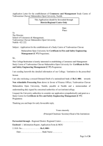 Commerce  and  Management Yashwantrao Chavan Maharashtra Open University, Nashik