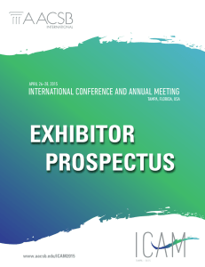 EXHIBITOR PROSPECTUS INTERNATIONAL CONFERENCE AND ANNUAL MEETING APRIL 26–28, 2015