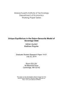 Massachusetts Institute of Technology Department of Economics Working Paper Series Adrien Auclert