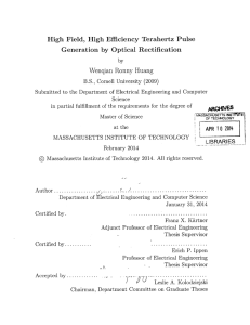 High  Field,  High  Efficiency  Terahertz Pulse