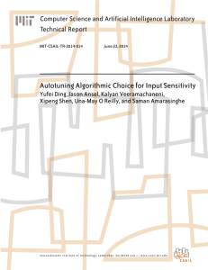 Autotuning Algorithmic Choice for Input Sensitivity Technical Report