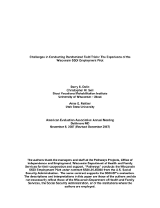 Challenges in Conducting Randomized Field Trials: The Experience of the