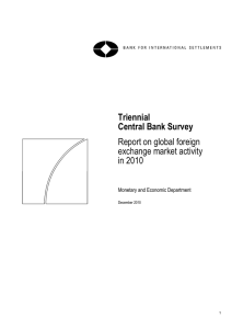 Triennial Central Bank Survey Report on global foreign exchange market activity