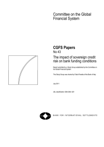 Committee on the Global Financial System CGFS Papers The impact of sovereign credit