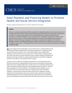 State Payment and Financing Models to Promote