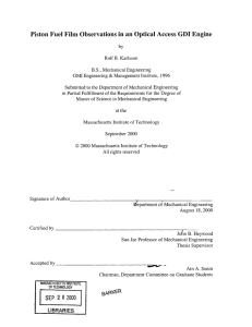 Piston Fuel Film Observations in an Optical Access  GDI...